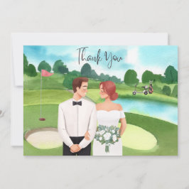 Golf Wedding Vielen Dank für Ihre Karte für Golfer