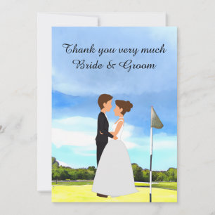 Golf Wedding Vielen Dank für Ihre Karte für Golfer
