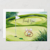 Golf Wedding Vielen Dank für Ihre Karte für Golfer (Vorne/Hinten)