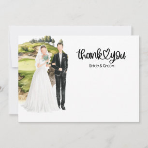 Golf Wedding Vielen Dank für Ihre Karte für Golfer