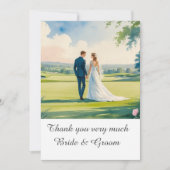 Golf Wedding Vielen Dank für Ihre Karte für Golfer (Vorderseite)