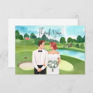 Golf Wedding Vielen Dank für Ihre Karte für Golfer