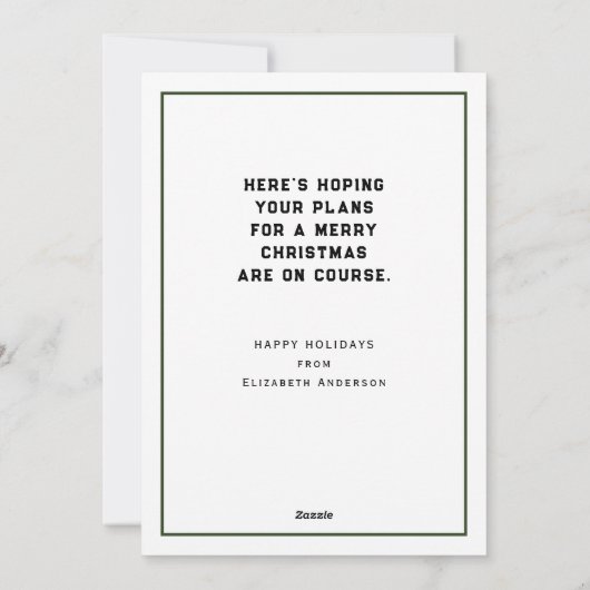 Golf Weihnachten (Rückseite)