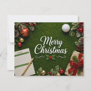 Golf-Weihnachten auf dem Putting Green