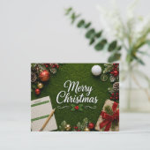 Golf-Weihnachten auf dem Putting Green (Stehend Vorderseite)