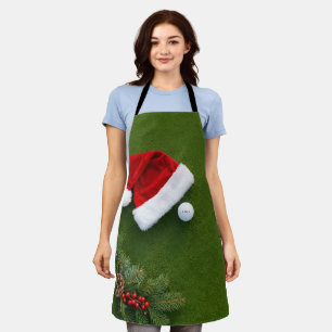 Golf-Weihnachten auf grünem Gras Schürze