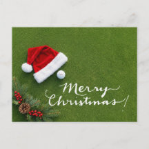 Golf Weihnachten auf Putting Green Frohe Weihnacht