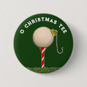 Golf Weihnachten Button (Vorderseite)