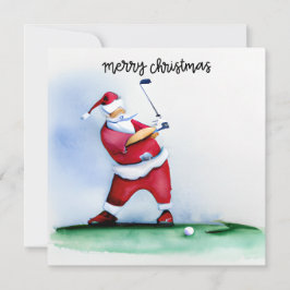 Golf Weihnachten Der Weihnachtsmann golfen auf Grü