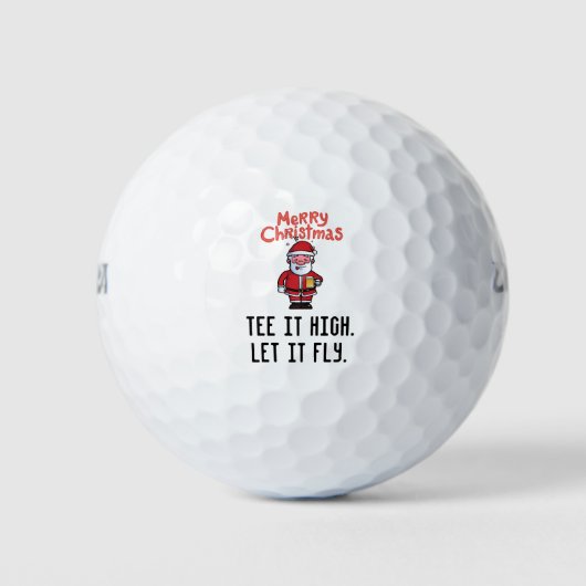 Golf Weihnachten es hoch Gelassen fliegen Betrunke Golfball (Vorderseite)