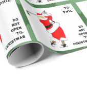 Golf Weihnachten Geschenkpapier (Rolleneckpunkt)