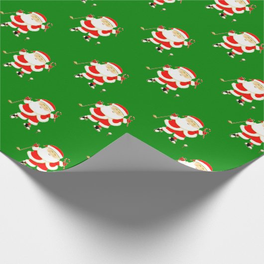 Golf Weihnachten Geschenkpapier (Ecke)