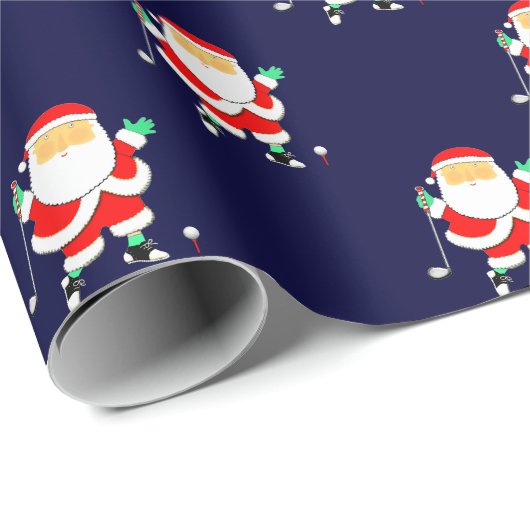 Golf Weihnachten Geschenkpapier (Rolleneckpunkt)
