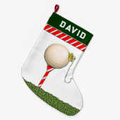 Golf Weihnachten Großer Weihnachtsstrumpf (Vorderansicht (hängend))