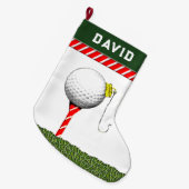 Golf Weihnachten Großer Weihnachtsstrumpf (Vorderansicht (hängend))