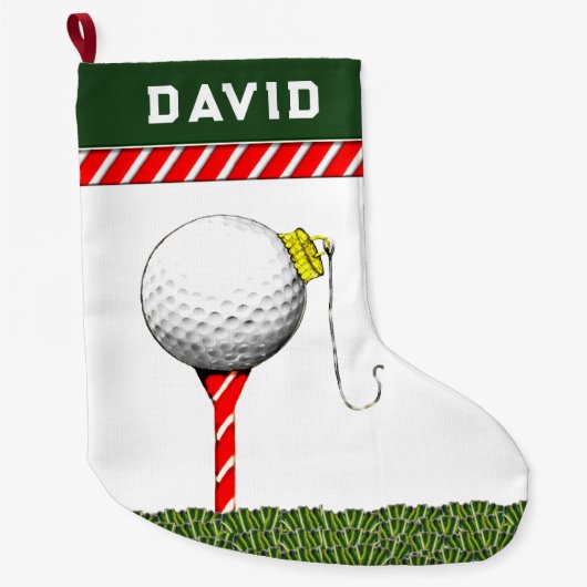 Golf Weihnachten Großer Weihnachtsstrumpf (Vorderseite)