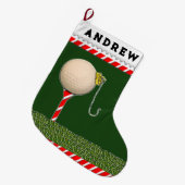 Golf Weihnachten Großer Weihnachtsstrumpf (Vorderansicht (hängend))