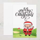 Golf Weihnachten im Golfplatz für Golfer (Vorne/Hinten)