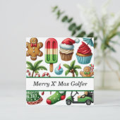 Golf Weihnachten im Juli für Golfer mit dem Weihna (Stehend Vorderseite)