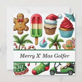 Golf Weihnachten im Juli für Golfer mit dem Weihna