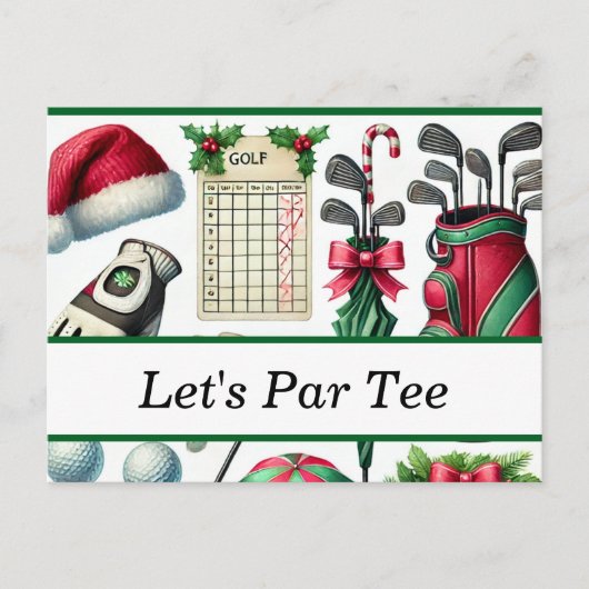 Golf Weihnachten im Juli für Golfer mit dem Weihna (Vorderseite)