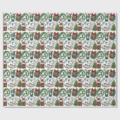 Golf Weihnachten im Juli für Golfer mit Golfball Geschenkpapier (Flach)