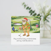 Golf Weihnachten im Juli mit dem Weihnachtsmann be (Stehend Vorderseite)
