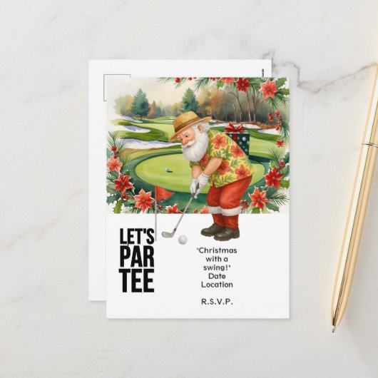 Golf Weihnachten im Juli mit dem Weihnachtsmann Go (Vorderseite/Rückseite Beispiel)