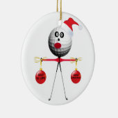 Golf Weihnachten Keramikornament (Rechts)