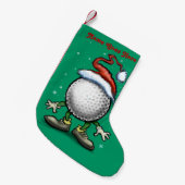 Golf-Weihnachten Kleiner Weihnachtsstrumpf (Vorderansicht (hängend))