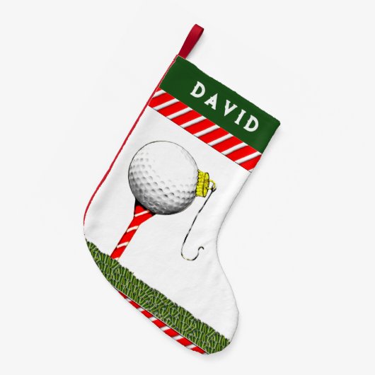 Golf Weihnachten Kleiner Weihnachtsstrumpf (Vorderansicht (hängend))
