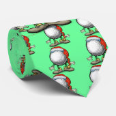 Golf-Weihnachten Krawatte (Gerollt)
