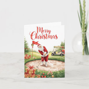 Golf Weihnachten Lass uns mit dem Weihnachtsmann