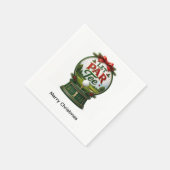 Golf Weihnachten Lass uns Par machen Serviette (Ecke)