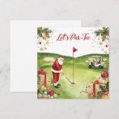 Golf Weihnachten Lasst uns mit dem Weihnachtsmann (Vorne/Hinten)