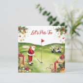 Golf Weihnachten Lasst uns mit dem Weihnachtsmann (Stehend Vorderseite)