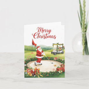Golf Weihnachten Lasst uns mit dem Weihnachtsmann