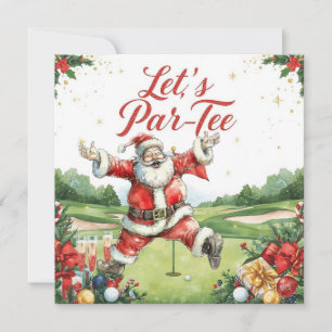 Golf Weihnachten Lasst uns mit dem Weihnachtsmann