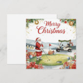 Golf Weihnachten  Lasst uns mit dem Weihnachtsmann (Vorne/Hinten)