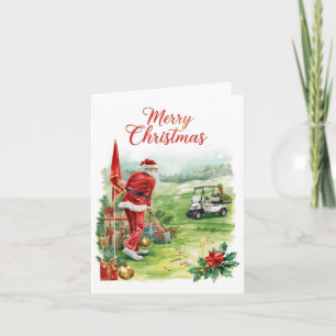 Golf Weihnachten Lasst uns mit dem Weihnachtsmann