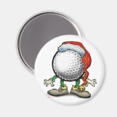 Golf Weihnachten Magnet (Vorderseite/Rückseite)