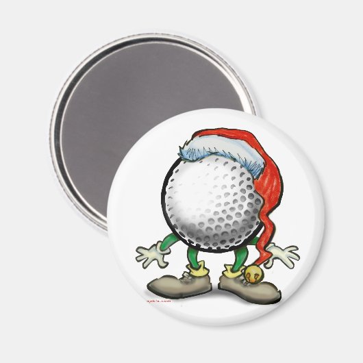 Golf Weihnachten Magnet (Vorderseite/Rückseite)