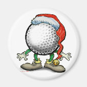 Golf Weihnachten Magnet (Vorne)