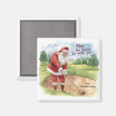 Golf Weihnachten Mai sein Platz bei Ihnen Magnet (Vorderseite/Rückseite)