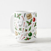 Golf Weihnachten mit Ballgeschenken für Golfer the Kaffeetasse (Vorderseite Links)