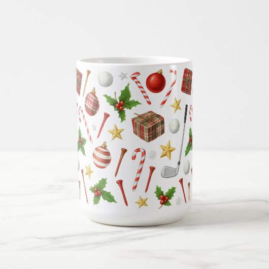 Golf Weihnachten mit Ballgeschenken für Golfer the Kaffeetasse (Mittel)