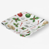 Golf Weihnachten mit Ballgeschenken für Golfer the Pappteller (Gewinkelt)