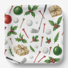 Golf Weihnachten mit Ballgeschenken für Golfer the Pappteller