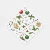 Golf Weihnachten mit Ballgeschenken für Golfer the Serviette (Ecke)