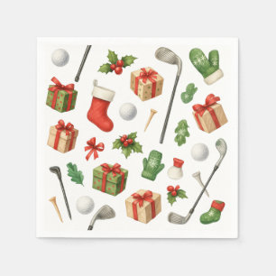 Golf Weihnachten mit Ballgeschenken für Golfer the Serviette